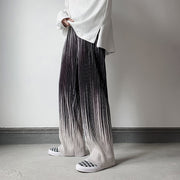 Loose Drape Gradient Striped Pants