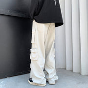 Multi-pocket Wide Leg Pants